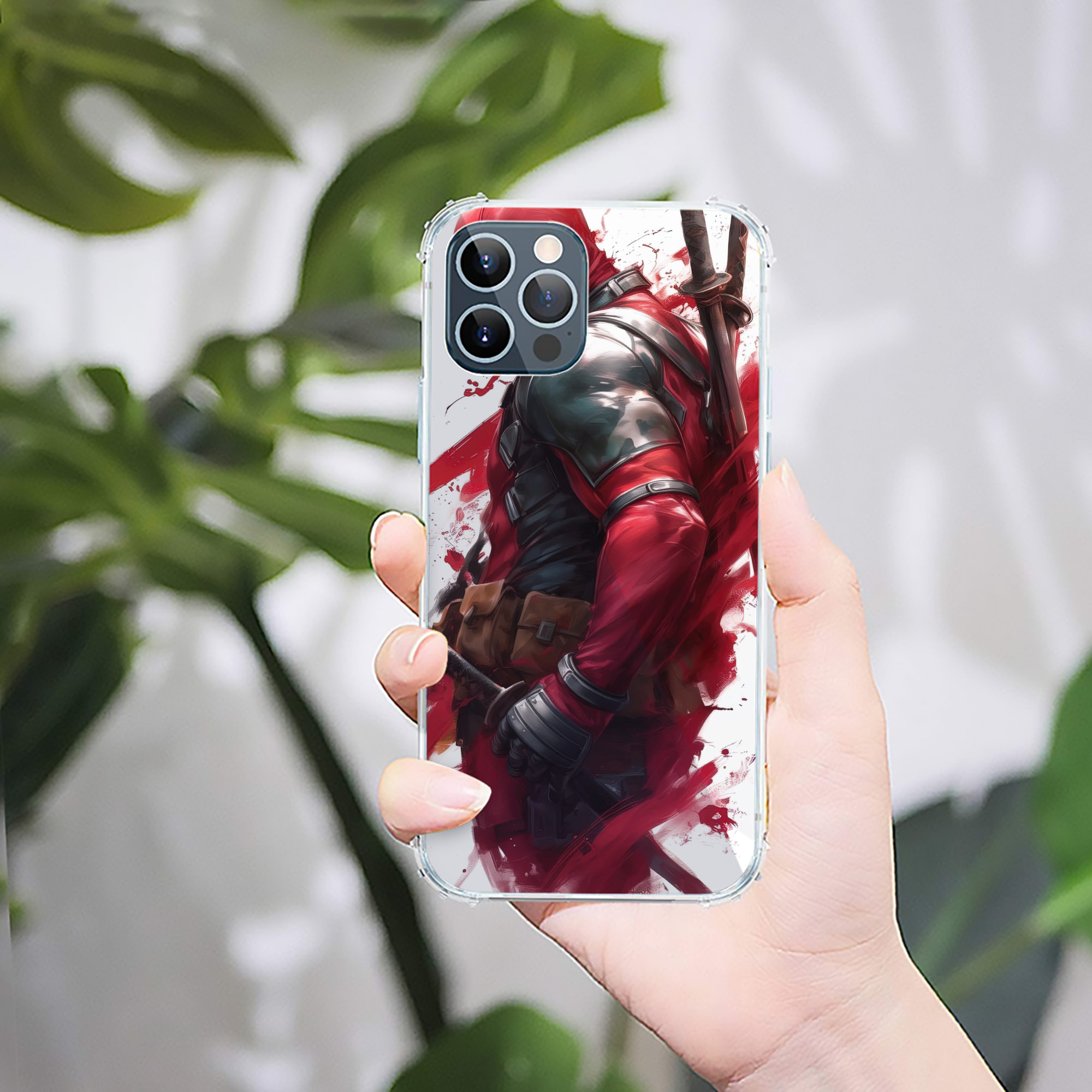（画像用） Deadpool デッドプール 【iPhone 12シリーズ対応】透明スマホケース（クリアソフトケース）